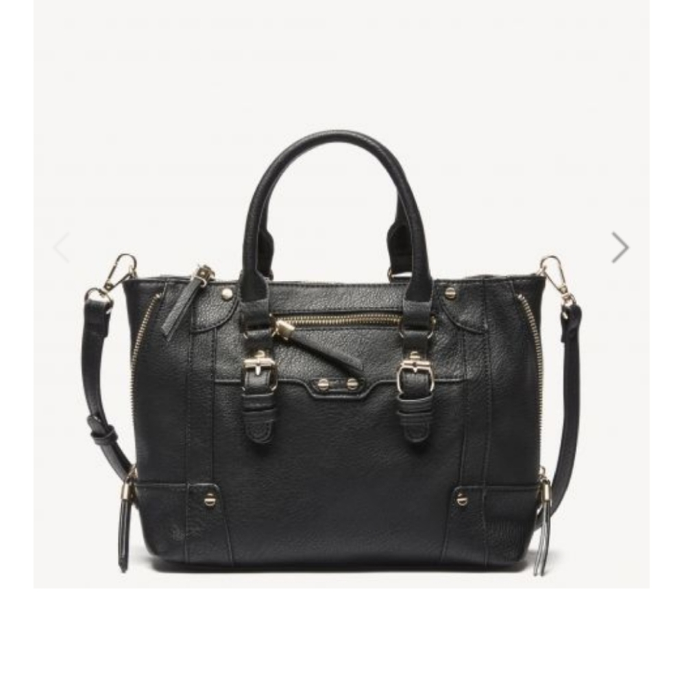 Sole society Susan mini winged tote black vegan